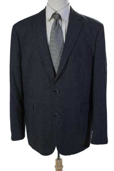 Joseph Abboud Mens Wool Buttoned Collared Blazer G