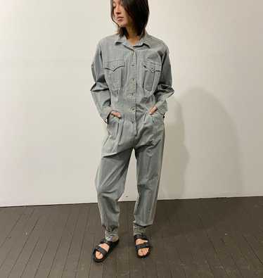 80s Banana Republic coverall one piece workwear…