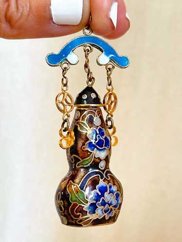 Vintage 70's Chinese Cloisonné Vessel Pendant |…