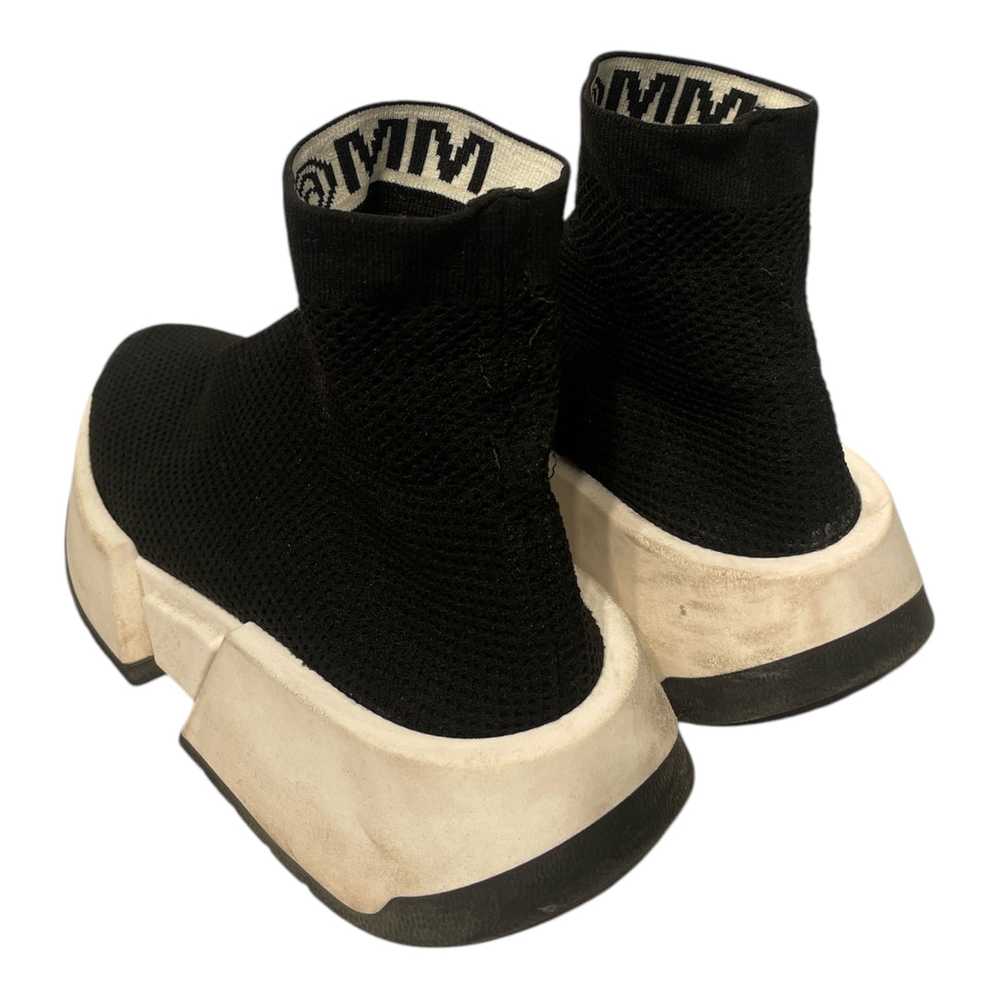 MM6/Hi-Sneakers/EU 38/Cotton/BLK/Chunky Heel/Knit… - image 2