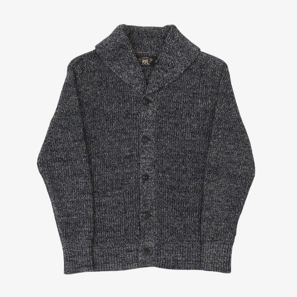 RRL Cotton Linen Shawl Cardigan - image 1