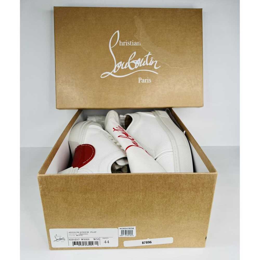 Christian Louboutin Leather low trainers - image 2