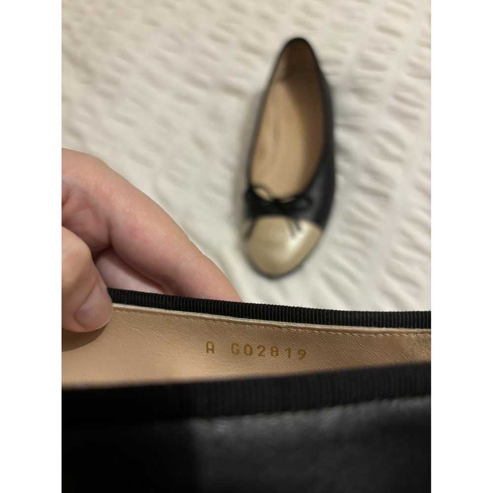 Chanel Cambon leather ballet flats - image 3