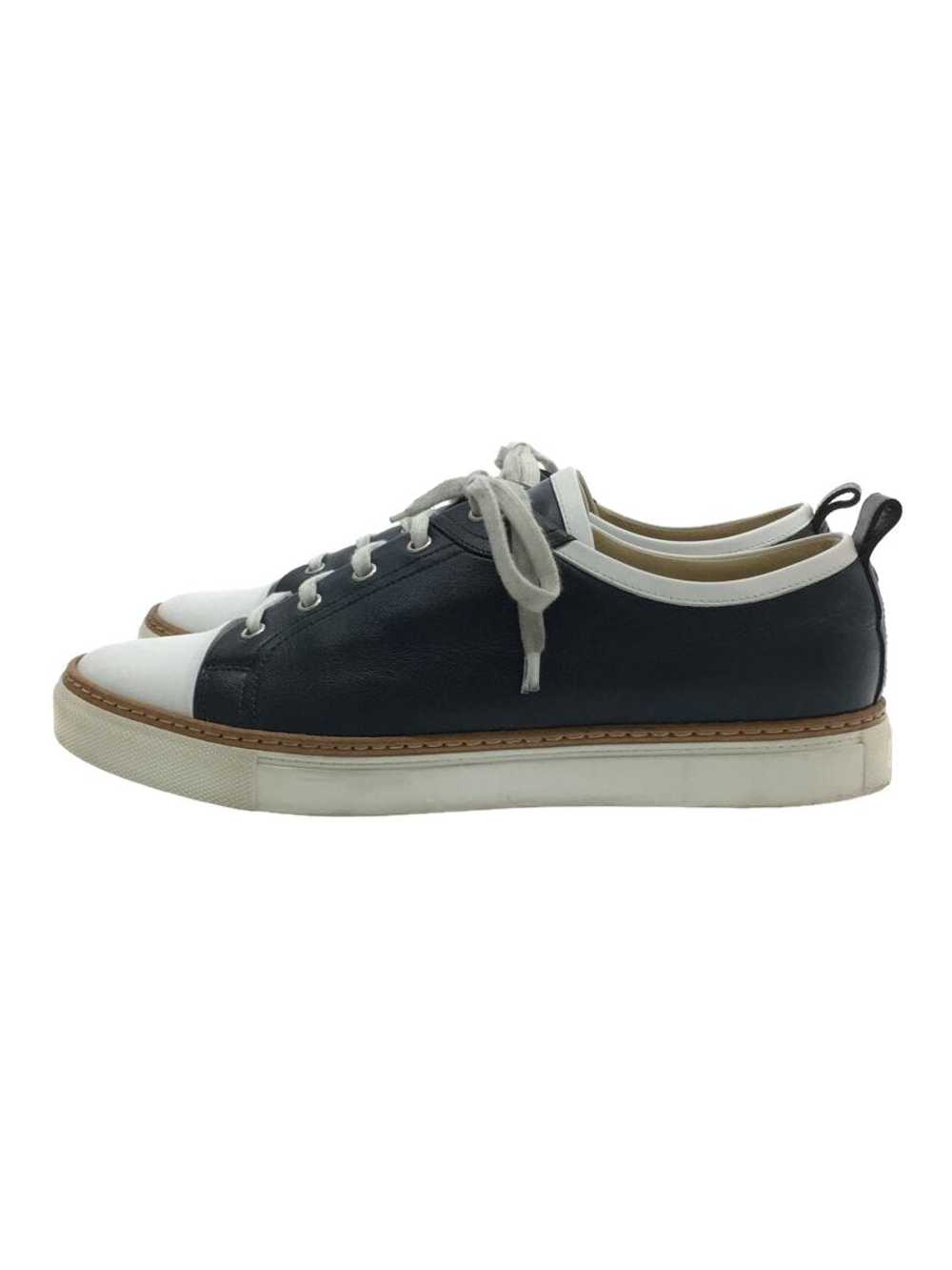 HERMES low-cut sneakers 42.5 navy white leather - image 1