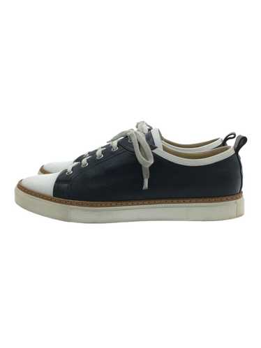 HERMES low-cut sneakers 42.5 navy white leather - image 1