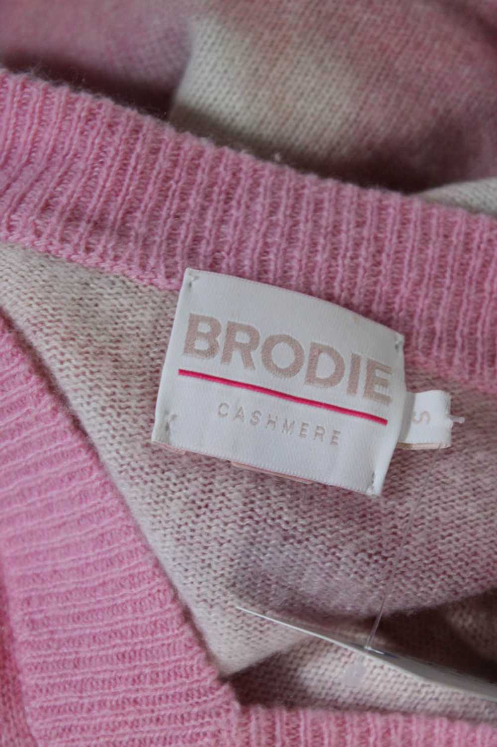 Brodie Womens Cashmere Knit Tie Dye Pullover Swea… - image 4