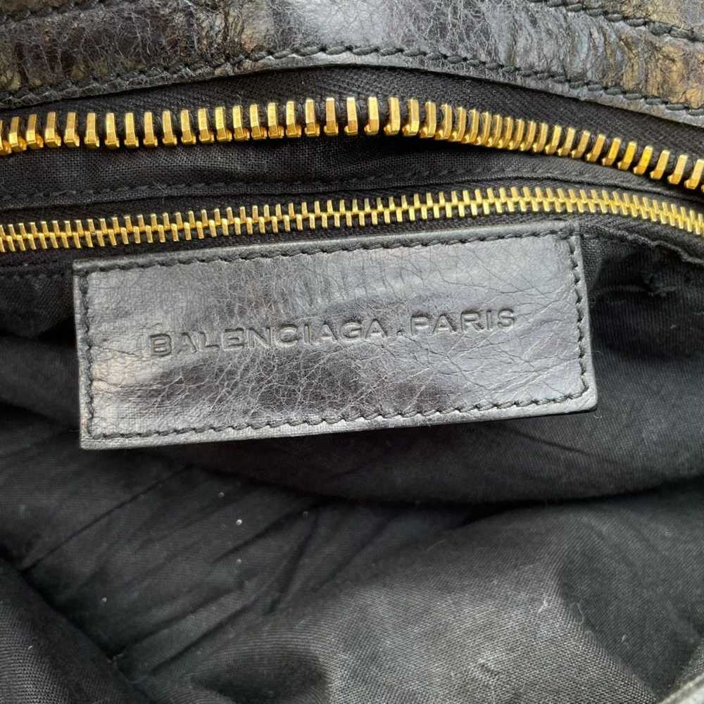 Balenciaga × Vintage BALENCIAGA Black Leather Gia… - image 12