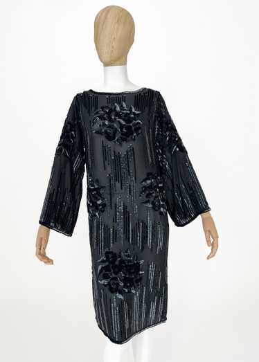 Vintage 1970s Gucci Sequined Silk Dress