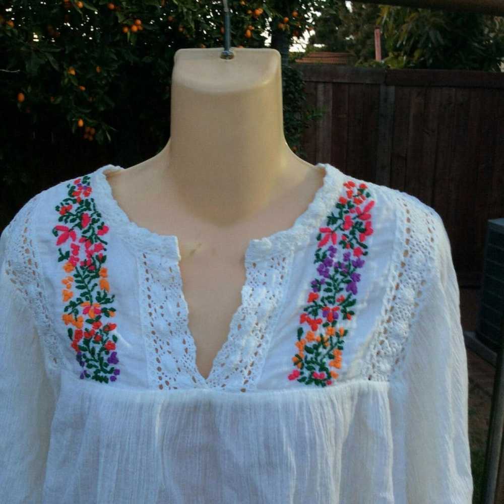 Blue Hippy Blouse - image 4