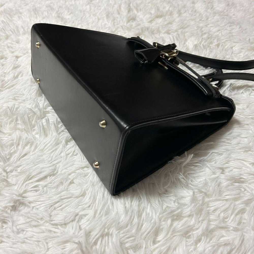 2-way formal handbag shoulder bag with padlock an… - image 7