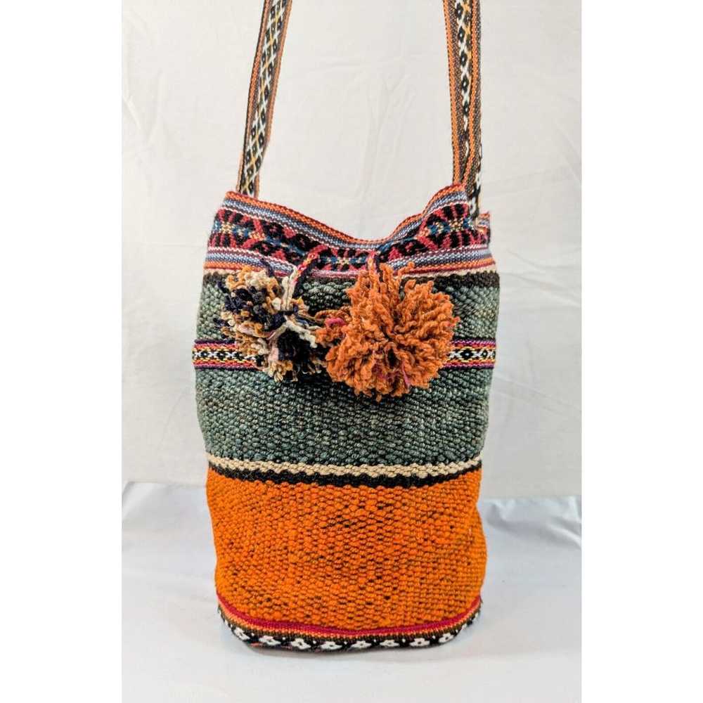 Peruvian Alpaca Crossbody Bag Colorful Boho Triba… - image 1