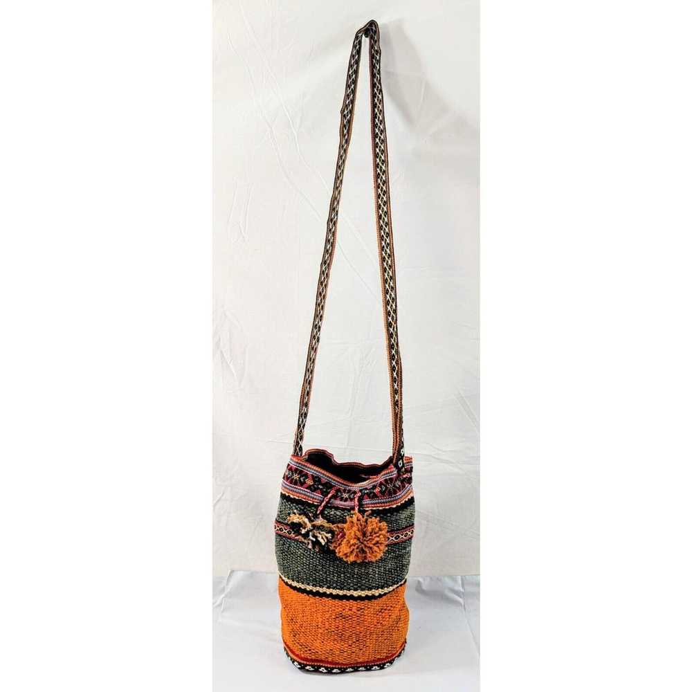 Peruvian Alpaca Crossbody Bag Colorful Boho Triba… - image 3