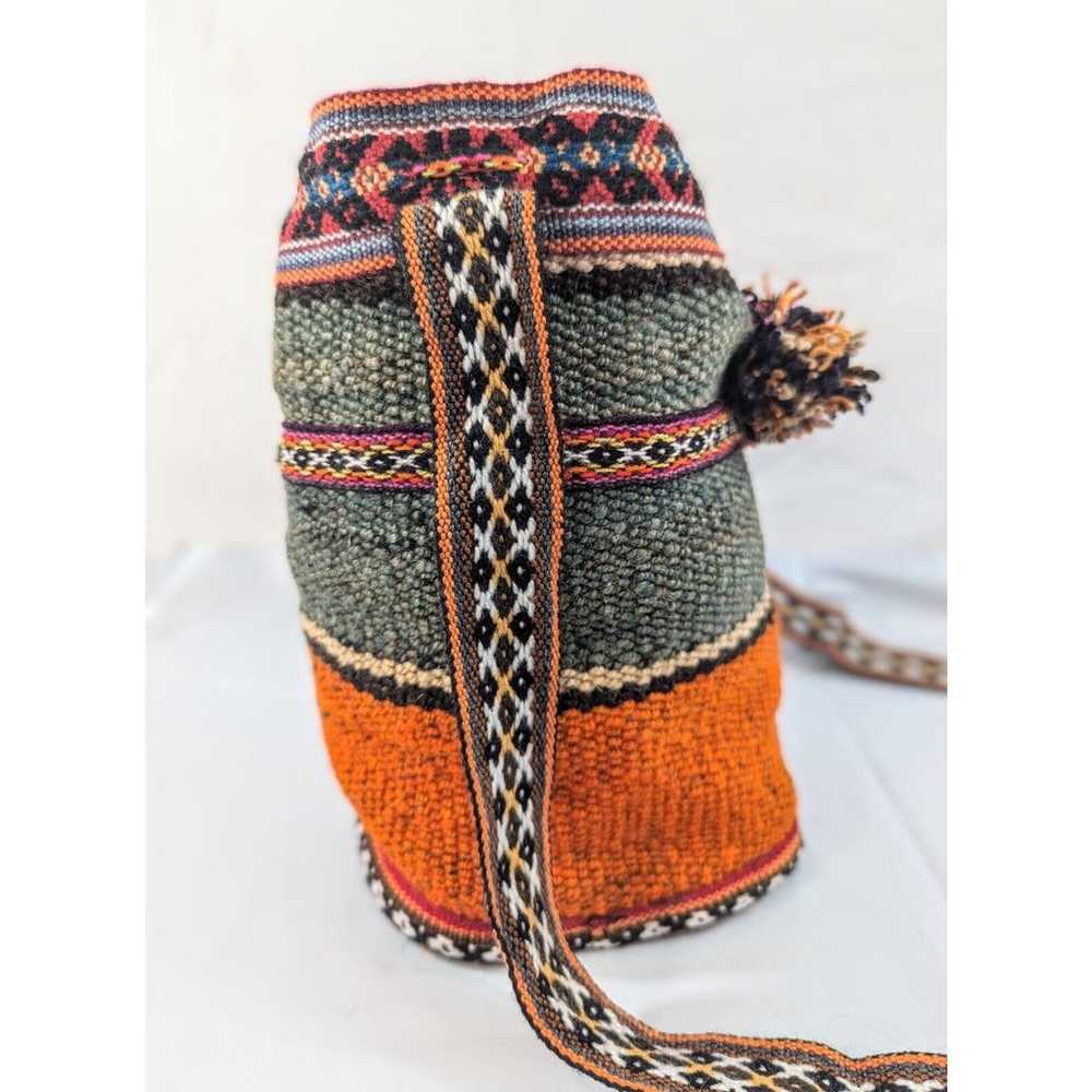 Peruvian Alpaca Crossbody Bag Colorful Boho Triba… - image 4