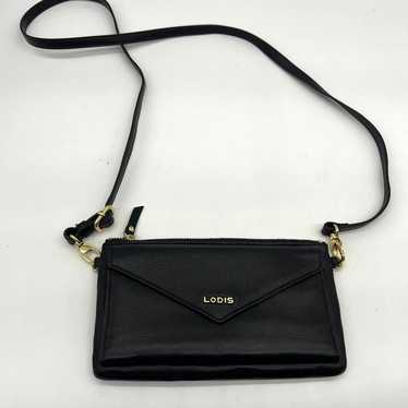 LODIS Women Crossbody Purse Black Leather Small H… - image 1