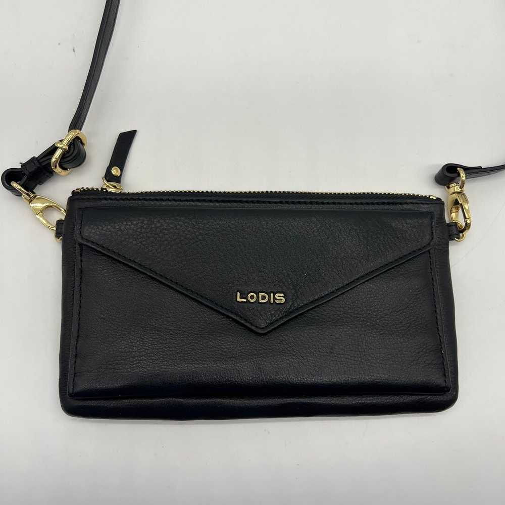 LODIS Women Crossbody Purse Black Leather Small H… - image 9