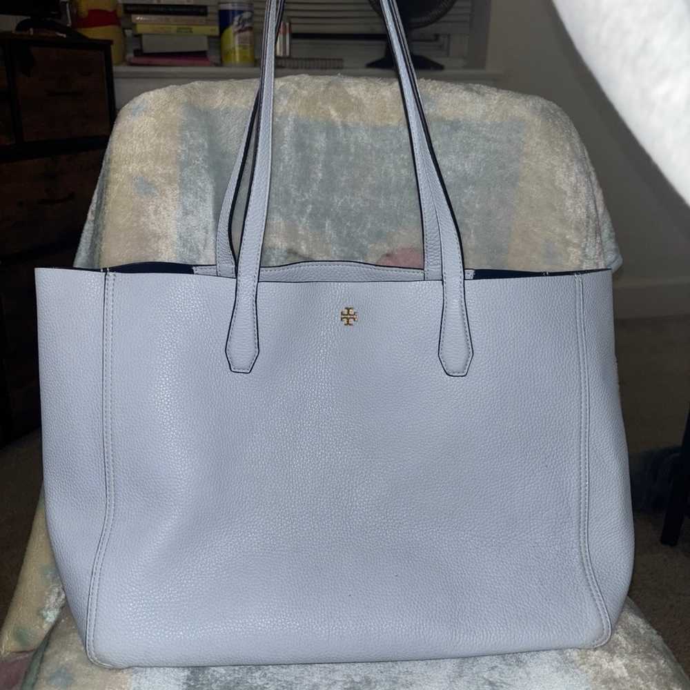 Tory Burch baby blue tote - image 1