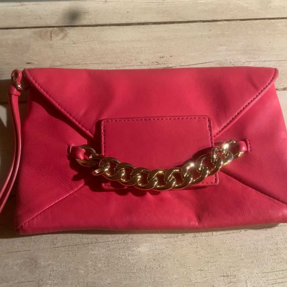 Henri Bendel New York pink wristlet - image 3