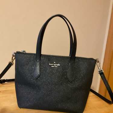 Kate Spade Black Glitter Satchel