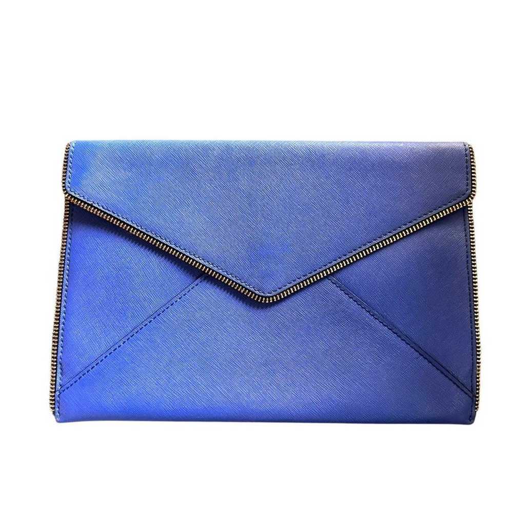 REBECCA MINKOFF Leo Envelope Clutch Royal Blue - image 1