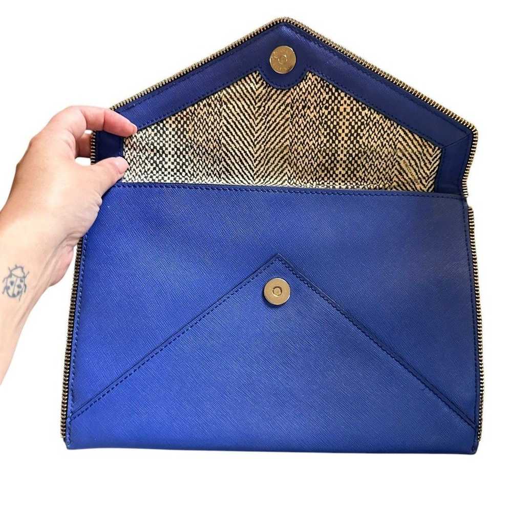 REBECCA MINKOFF Leo Envelope Clutch Royal Blue - image 2