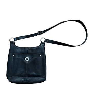 COACH Black Leather Crossbody Bag