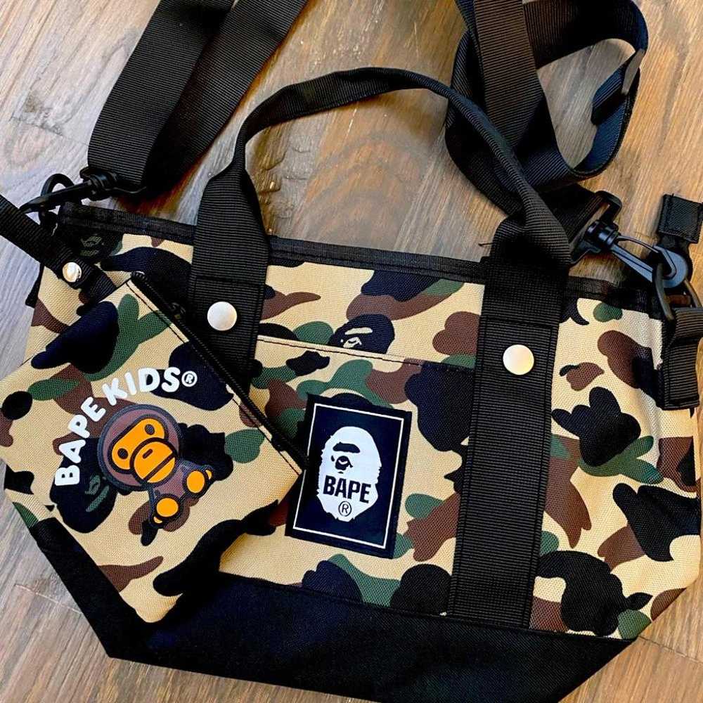 Bundle of A Bathing Ape Bags Bape Camo mini tote … - image 3