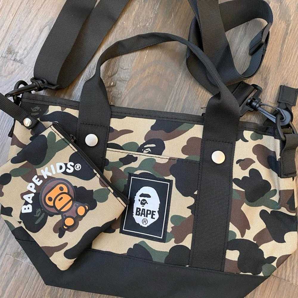 Bundle of A Bathing Ape Bags Bape Camo mini tote … - image 6