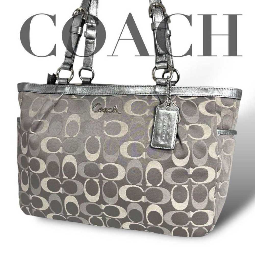 Excellent condition Coach tote bag, signature can… - image 1