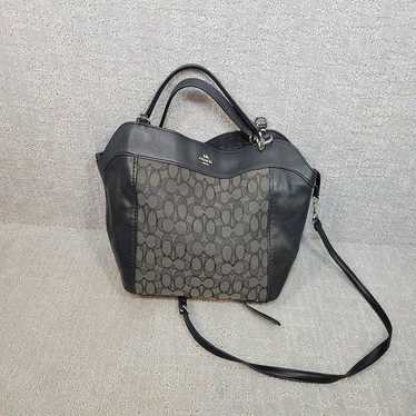 Coach F29548 Women's Lexy Black Brown Signature Ja