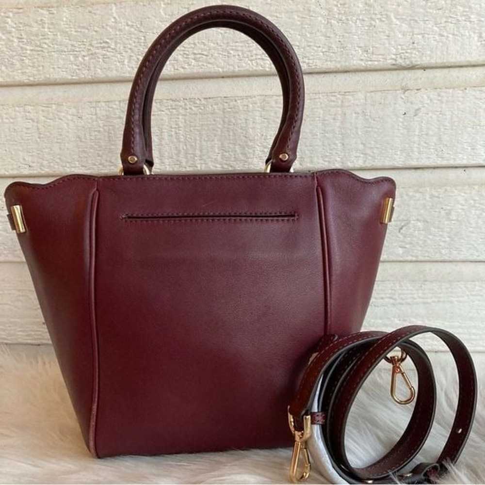 MICHAEL KORS Burgundy Leather Amelia Bedford Hami… - image 8