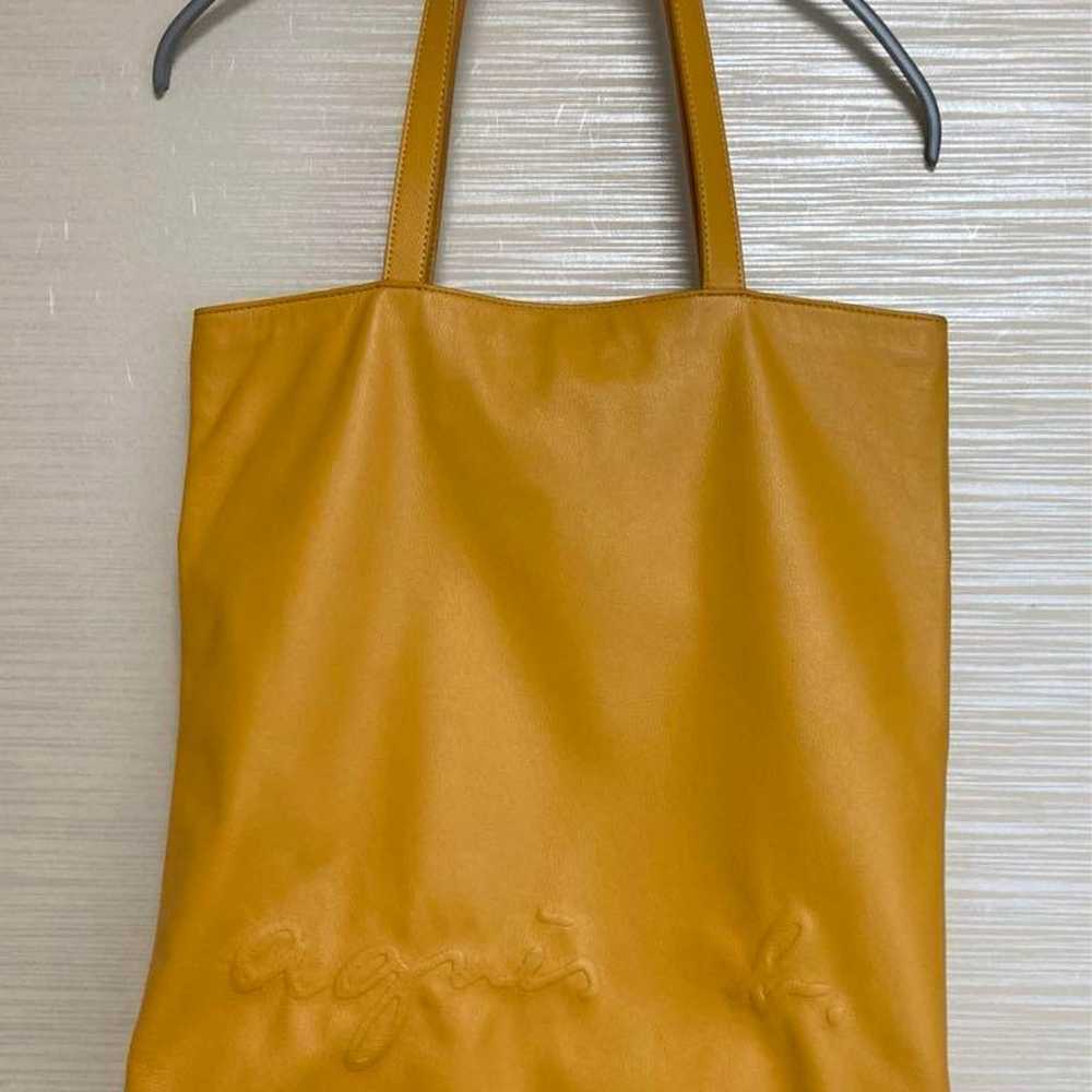 【Slightly defective・Agnes B.】agnis b. Tote Bag Le… - image 1