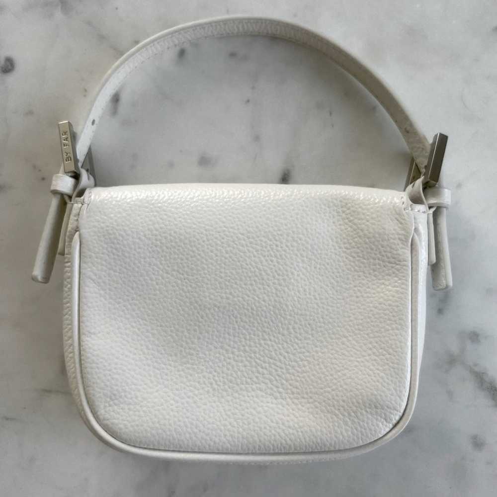 BY FAR Alfie Top Handle Mini Bag in White - image 3