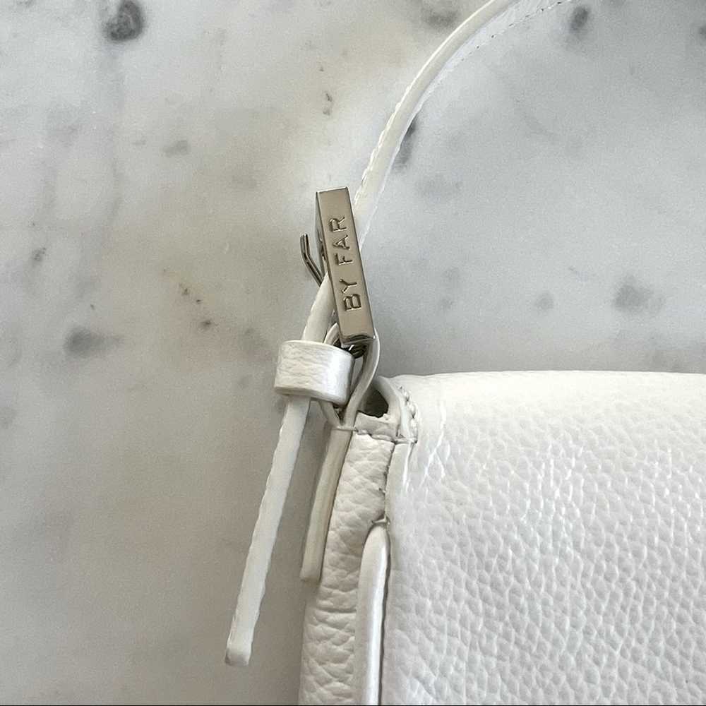 BY FAR Alfie Top Handle Mini Bag in White - image 7