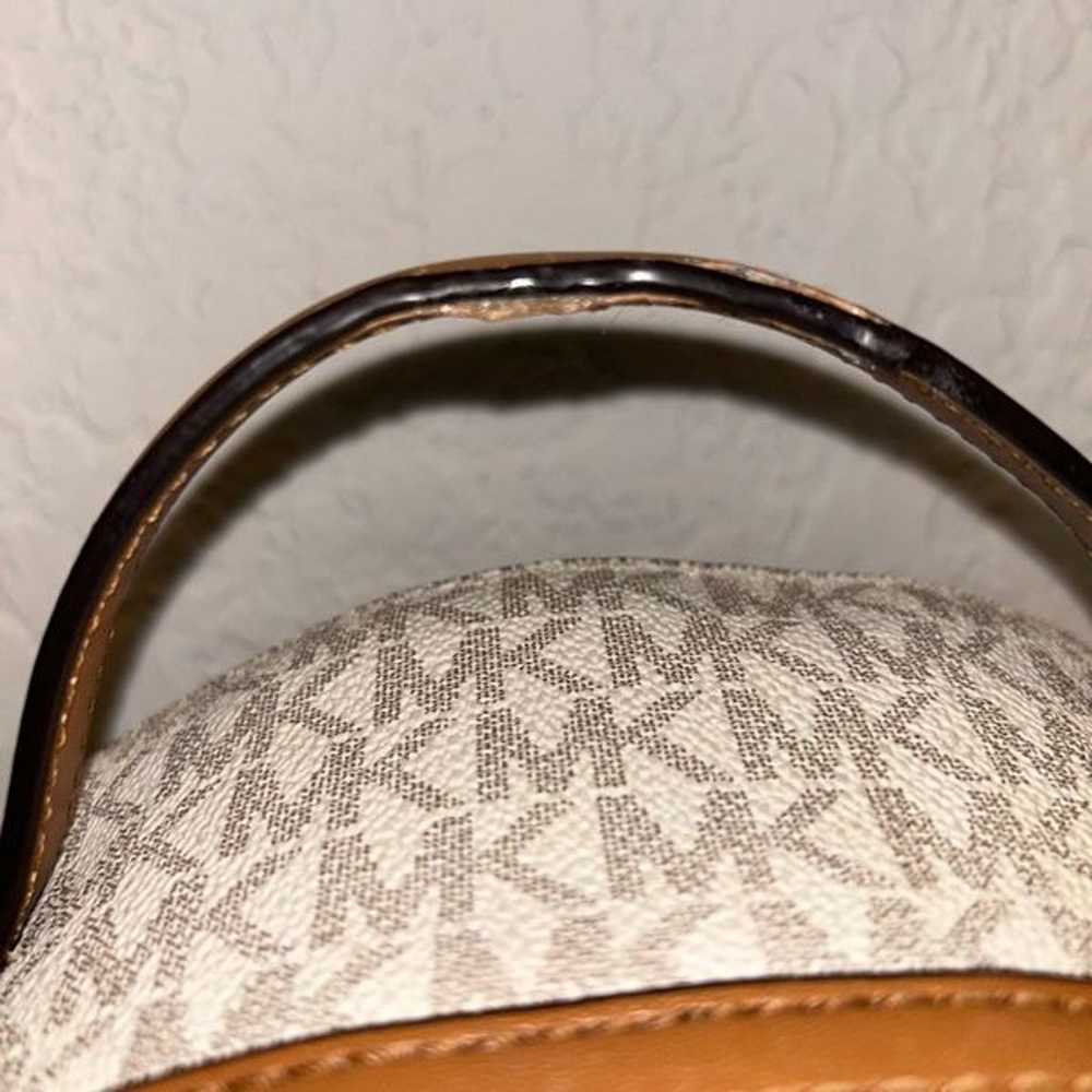 Michael Kors Sheila Zipper Closure MK Monogrammed… - image 2