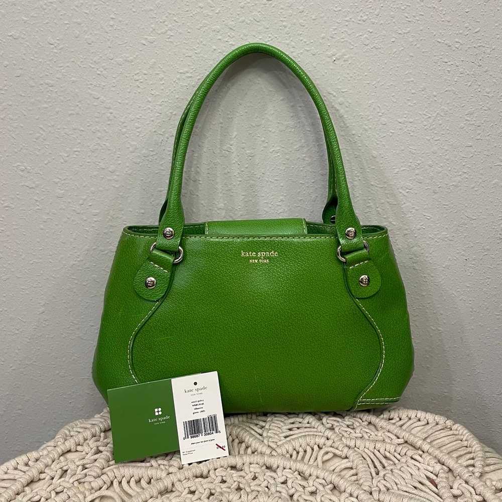 Kate Spade RARE GREEN Leather Shoulder Bag - image 1