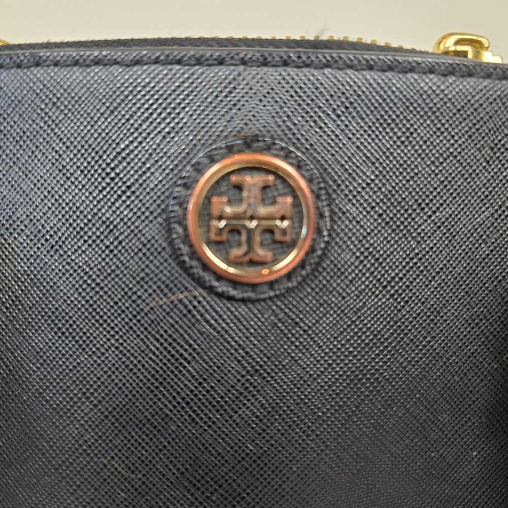 Authentic Tory Burch Classic Black Triple Entry L… - image 2