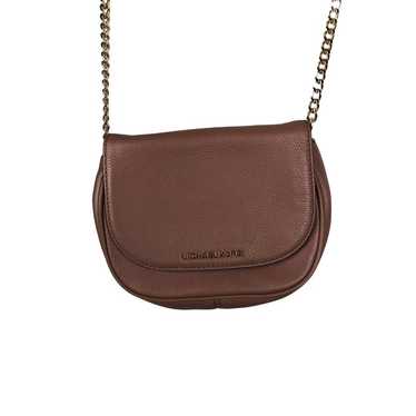 Michael Kors Crossbody brown with gold chain hand… - image 1