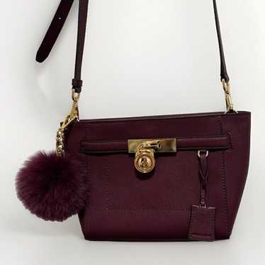 Michael Kors Women's Hamilton  Plum Saffiano Leat… - image 1