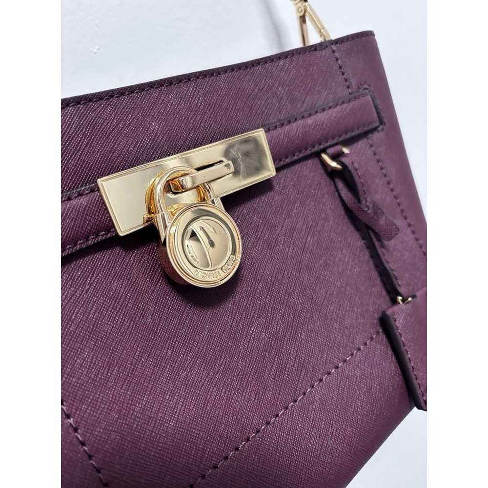 Michael Kors Women's Hamilton  Plum Saffiano Leat… - image 3