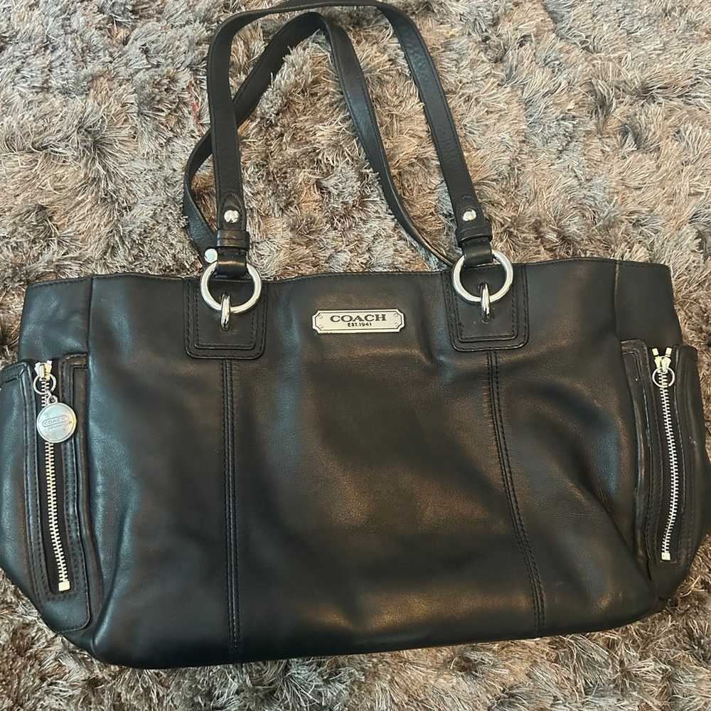 Coach vintage black purse - image 1