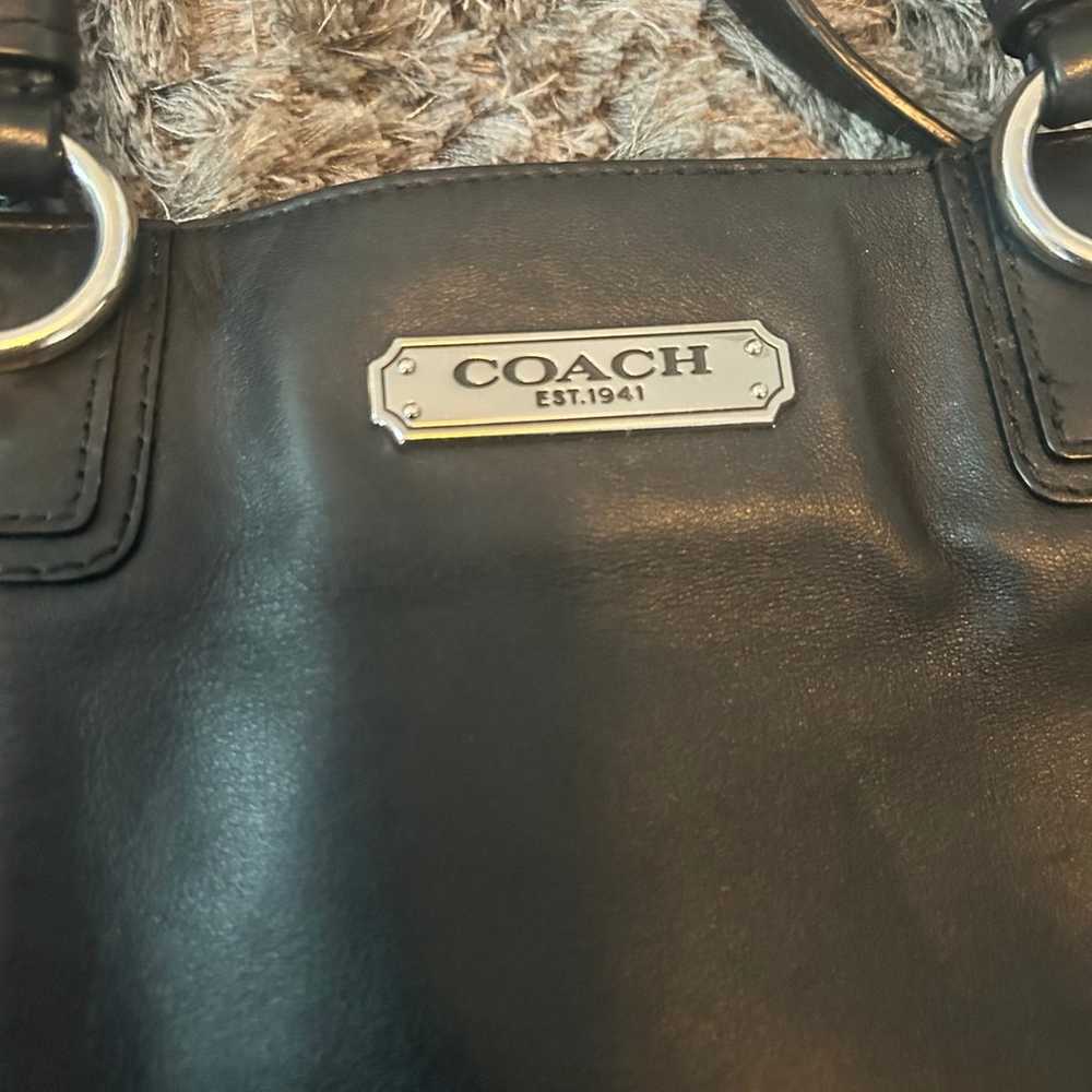 Coach vintage black purse - image 3