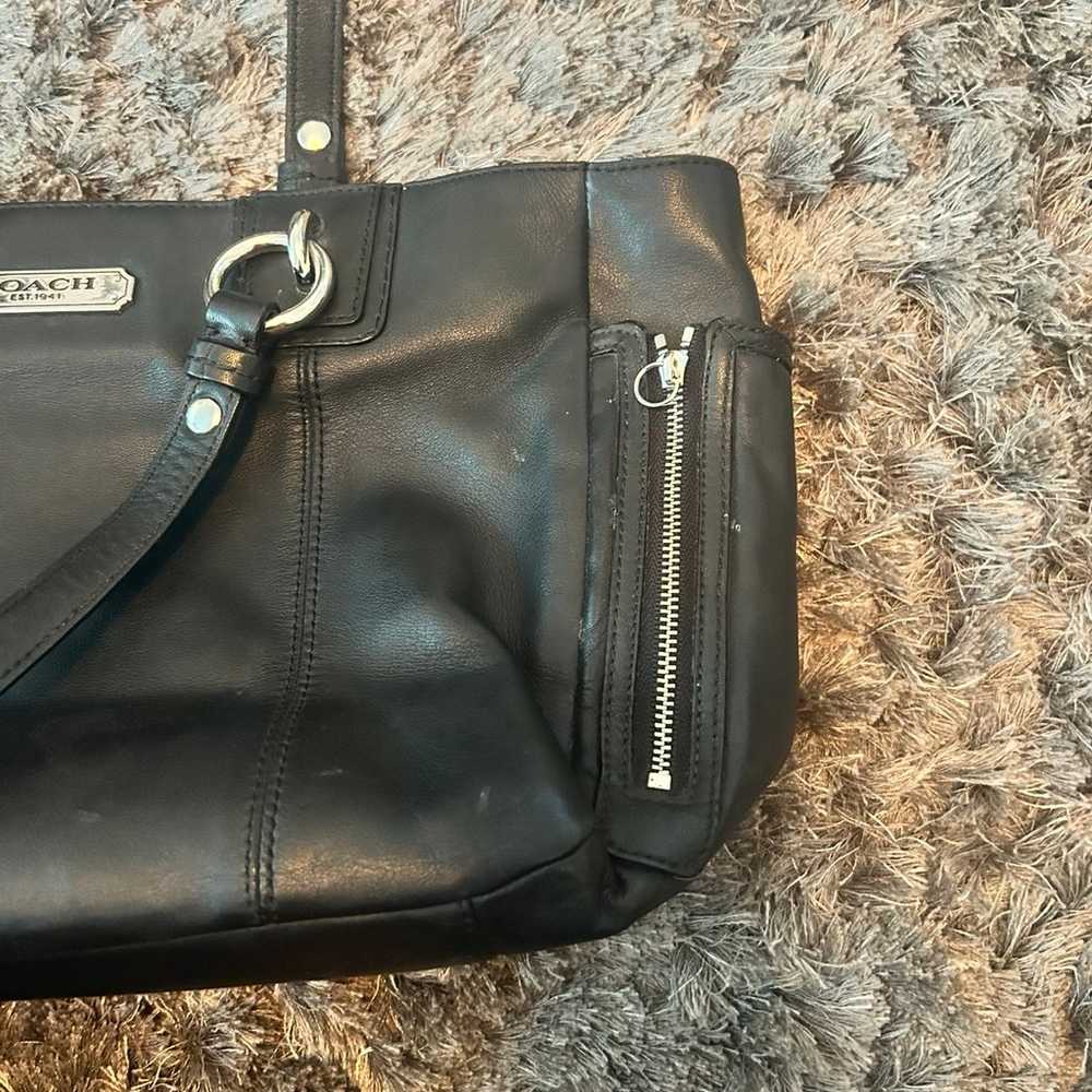 Coach vintage black purse - image 7