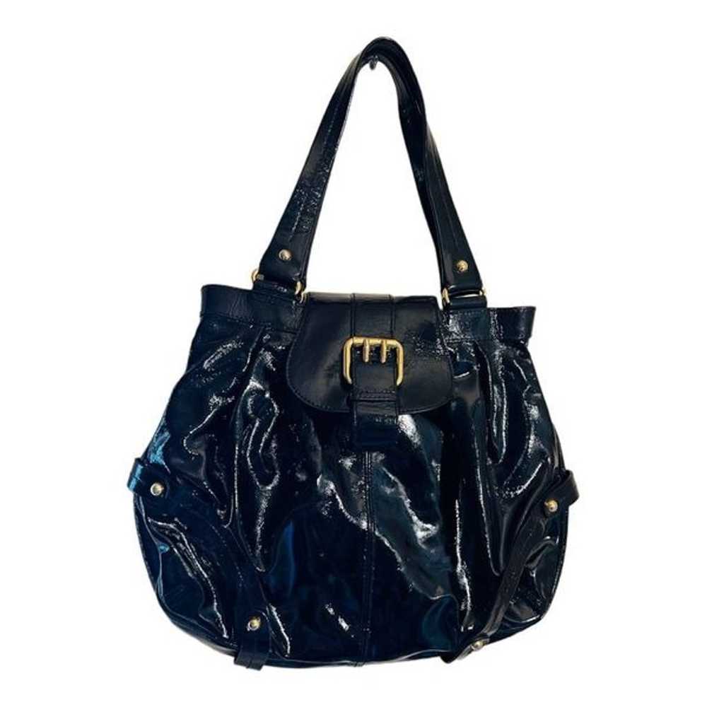 Dooney & Bourke Hayden Bag Black Patent Leather 1… - image 1