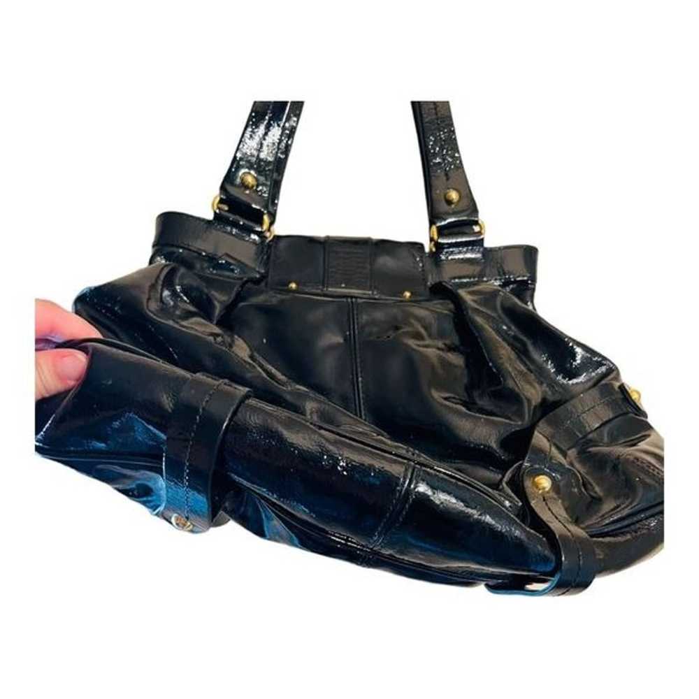 Dooney & Bourke Hayden Bag Black Patent Leather 1… - image 6