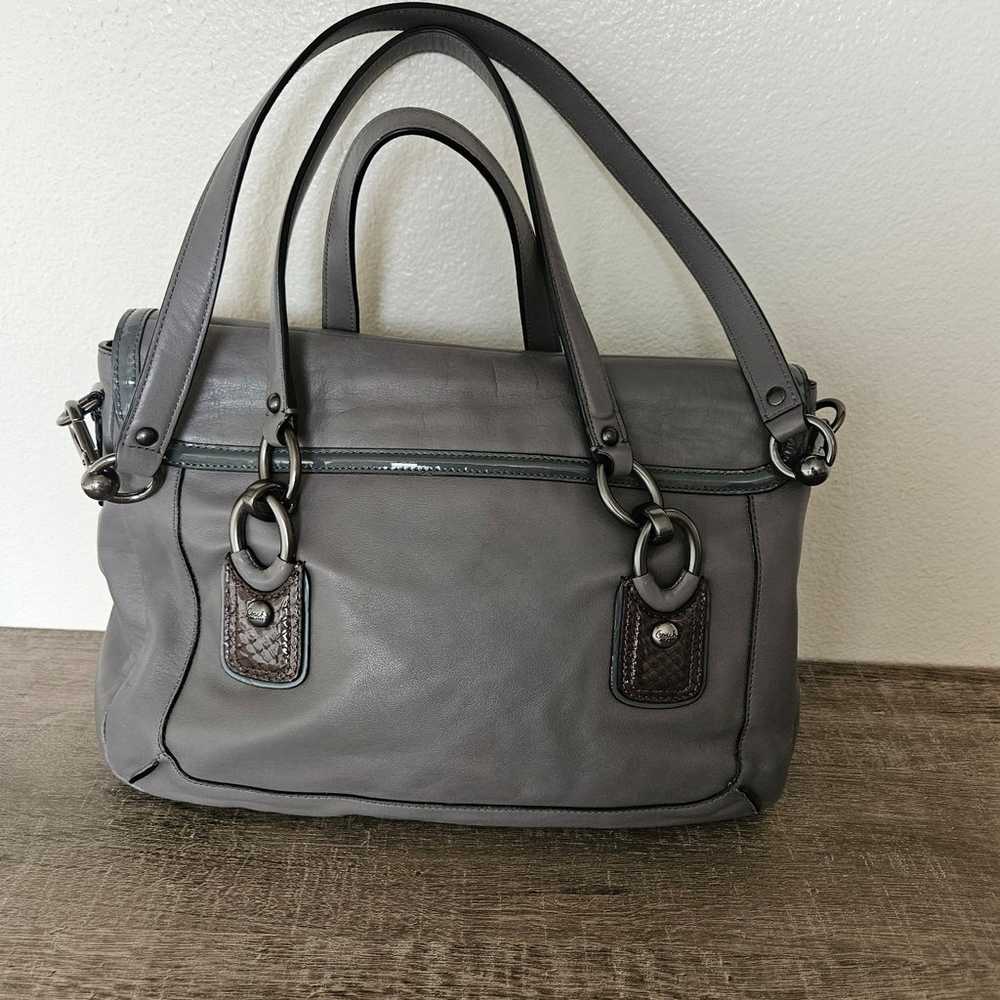 COACH 
KRISTIN SPECTATOR LEATHER FLAP SATCHEL (CO… - image 5