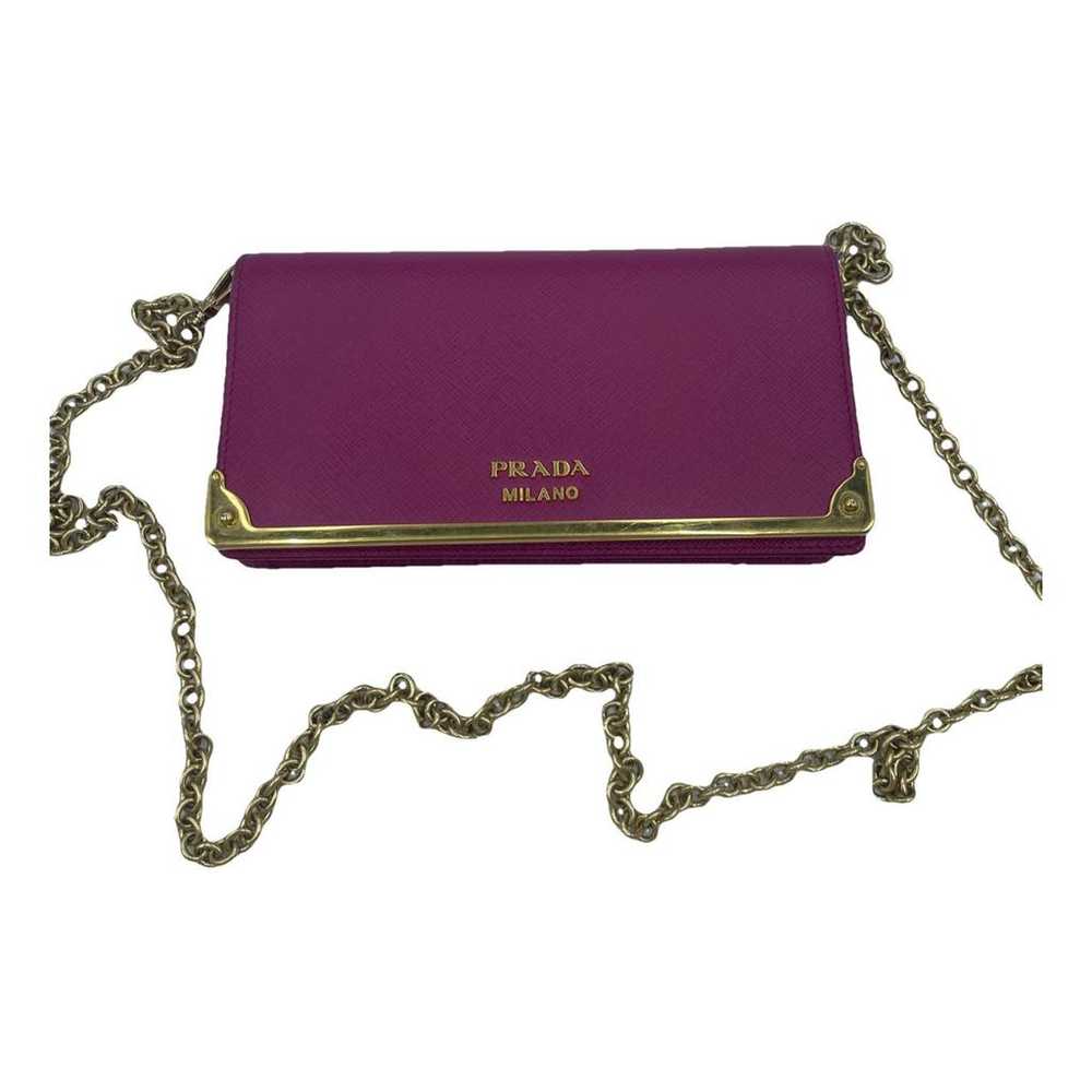 Prada Cahier Chain leather crossbody bag - image 1