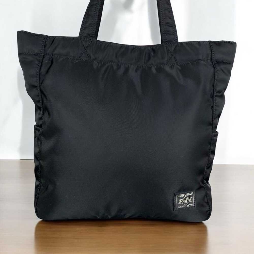 Almost unused / PORTER / CREAM TOTE BAG / Black - image 4