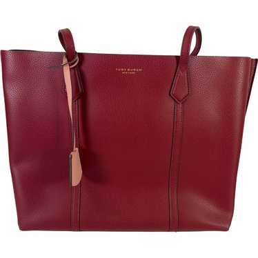 Tory Burch Red Leather Perry Triple Compartment T… - image 1