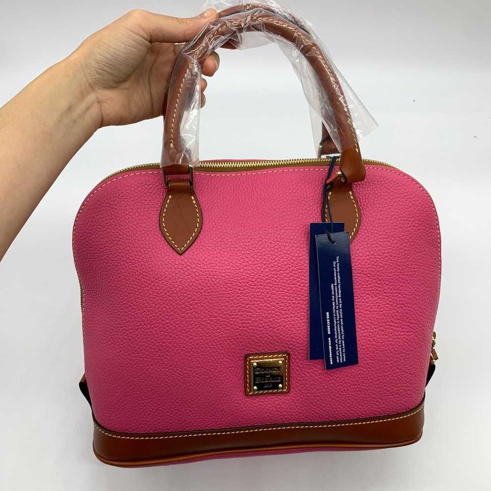 Dooney & Bourke Pebble Leather Purse Zip Satchel … - image 12