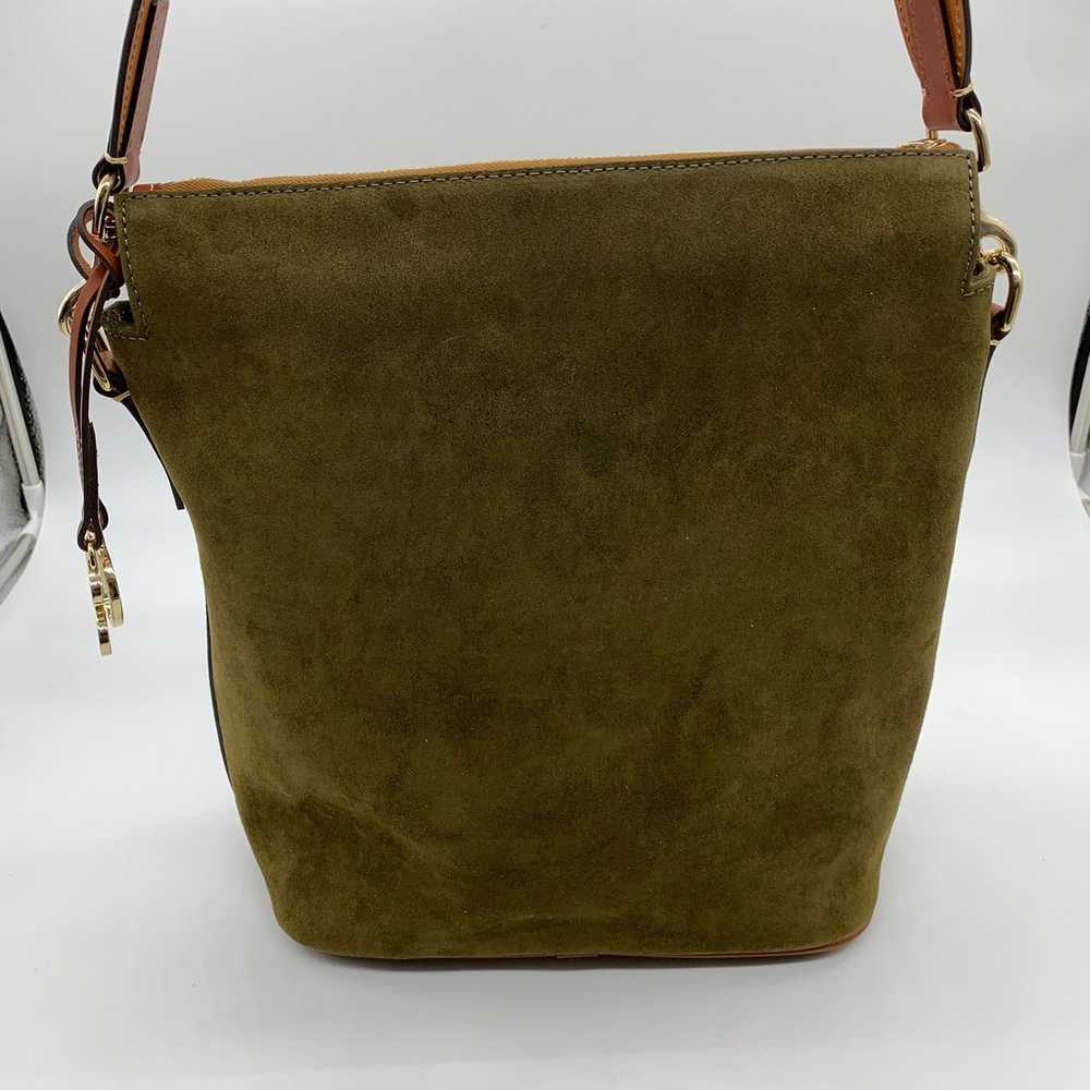 Dooney & Bourke Olive Suede Large Sac Women Handb… - image 2